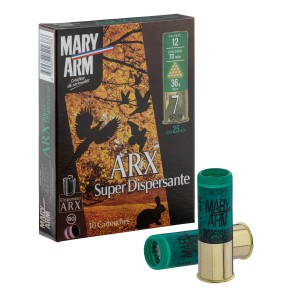 Cartouche de chasse MARY ARM Super dispersante - cal.12/70 - boite de 10 - N° de plomb 8 - 36 g