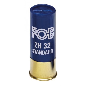 Cartouche de chasse FOB ZH 32 acier standard - cal.12/70 - boite de 25 - N° de plomb 4 - 32 g