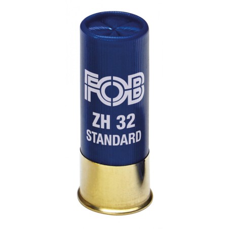 Cartouche de chasse FOB ZH 32 acier standard - cal.12/70 - boite de 25 - N° de plomb 4 - 32 g