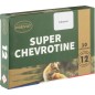 Cartouche de chasse PREVOT Super chevrotine - cal.12/67 - boite de 25 - N° de plomb chevrotines - 28 g