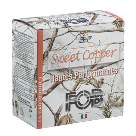 Cartouche de chasse FOB Écologiques sweet copper - cal.12/70 - boite de 25 - N° de plomb 4 - 34 g