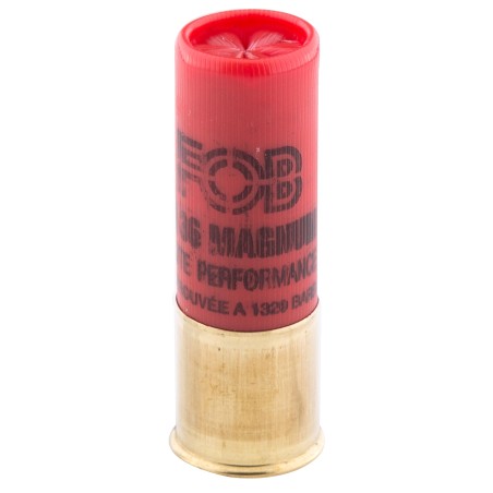 Cartouche de chasse FOB ZH acier haute performance magnum - cal.12/76 - boite de 25 - N° de plomb 1 - 36 g