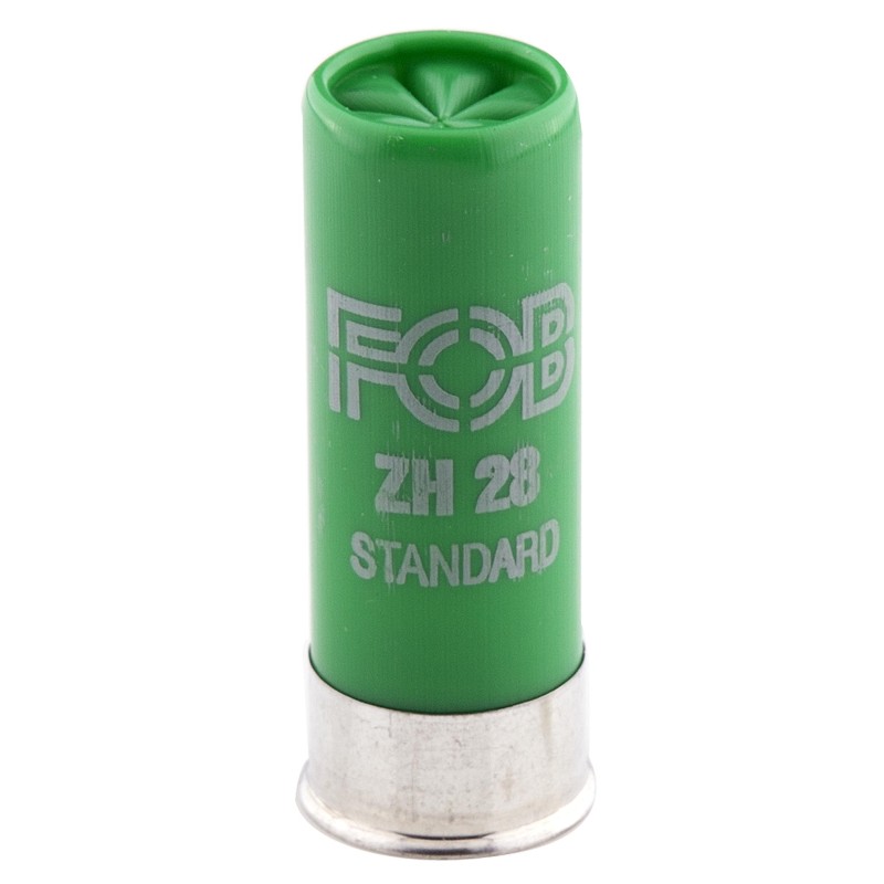 Cartouche de chasse FOB ZH 28 acier standard - cal.12/70 - boite de 25 - N° de plomb 5 - 28 g