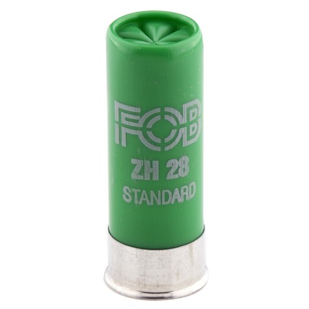 Cartouche de chasse FOB ZH 28 acier standard - cal.12/70 - boite de 25 - N° de plomb 6 - 28 g