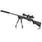 Pack carabine de chasse à verrou MOSSBERG Plinkester + lunette + bipied + silencieux - cal.17 HMR - canon 53 cm - 6 coups