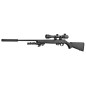 Pack carabine de chasse à verrou MOSSBERG Plinkester + lunette + bipied + silencieux - cal.17 HMR - canon 53 cm - 6 coups