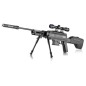 Pack carabine à air comprimé BLACK OPS Sniper + lunette 4x32 + bipied - cal.4.5 mm - 16 J - canon 45 cm - 1 coup