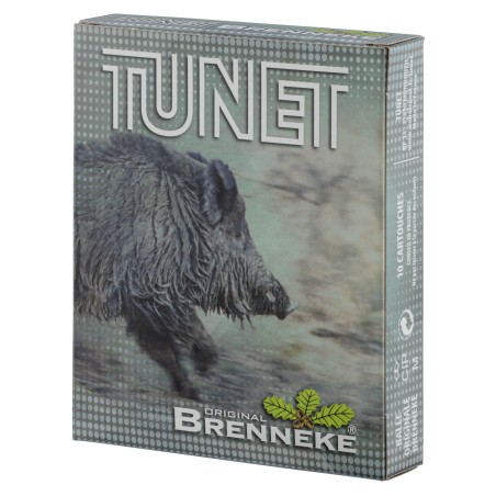 Cartouche de chasse TUNET Brenneke - cal.12/67 - bourre grasse - boite de 10