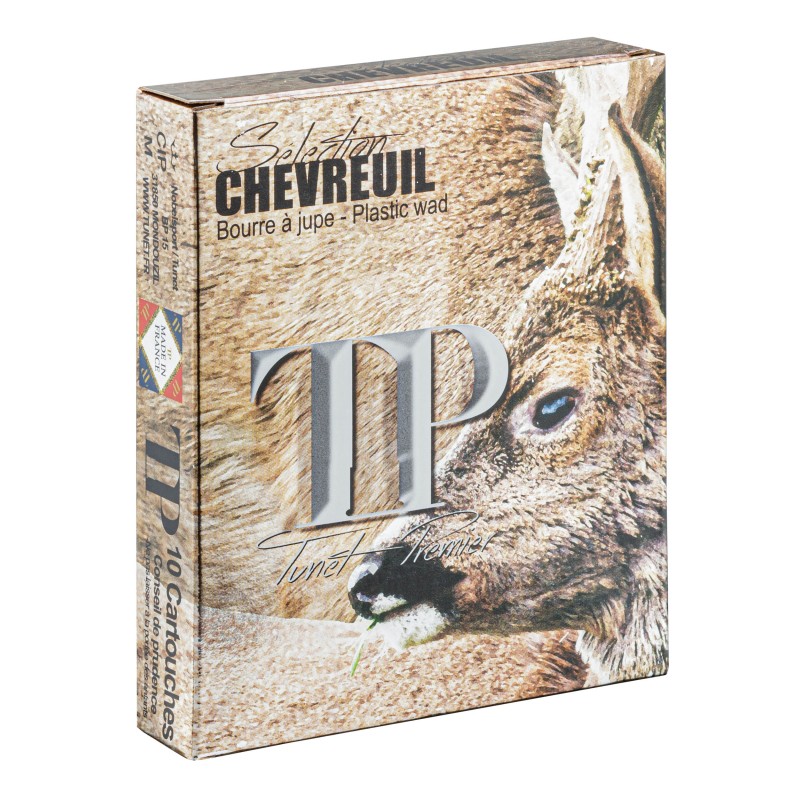 Cartouche de chasse TUNET TP chevreuil - cal.12/70 - boite de 10 - n° de plomb 2