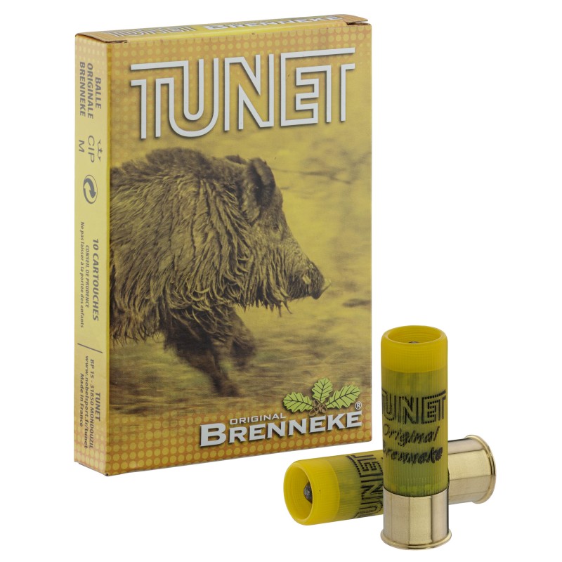 Cartouche de chasse TUNET Brenneke - cal.20/67 - boite de 10 -